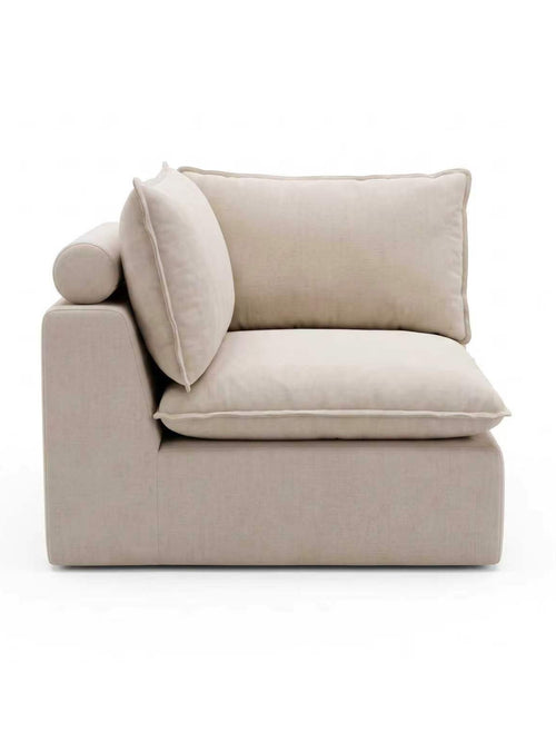 Módulo esquinero del sofá modular KUMO en taupe