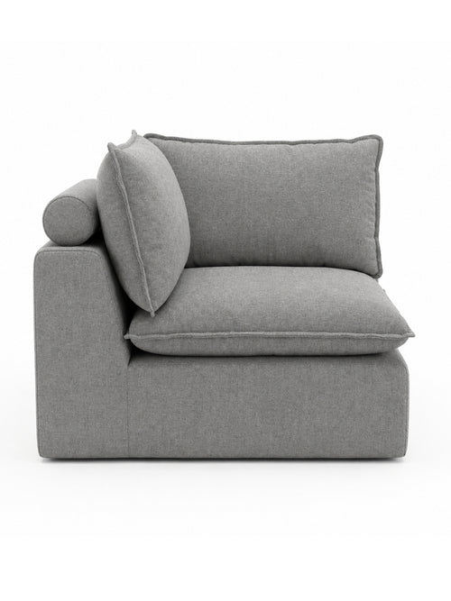 Módulo esquinero del sofá modular KUMO en gris